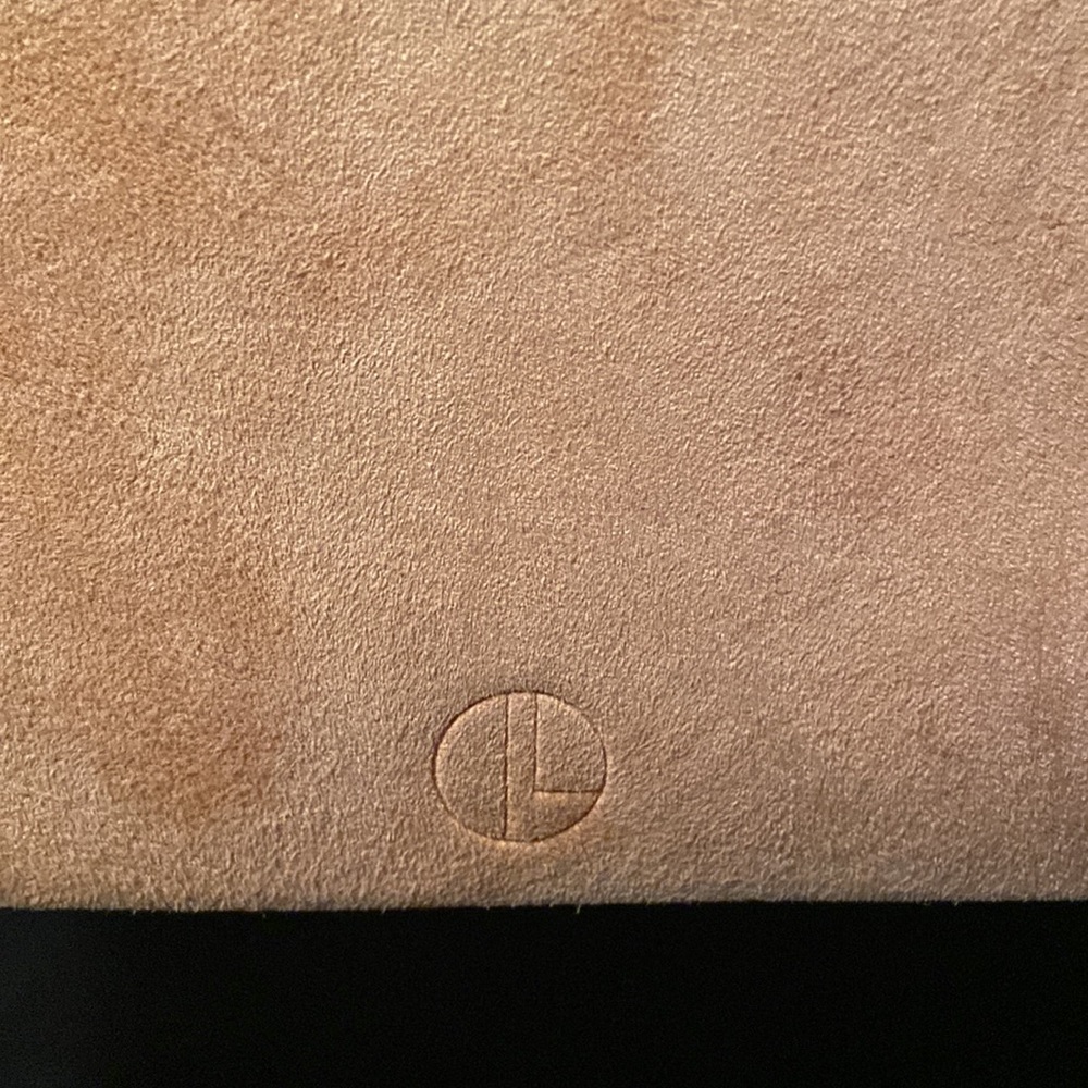 JANESSA LEONE Joan Suede & Leather Crossbody Satchel Bag in Camel Brown/Tan - Picture 3 of 12